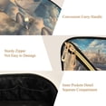 thumbnail image 5 of FORMRS Makeup Bag Travel Cosmetic Organizer for Women Fold Flat Zipper Pouch with Handle, Floating Whale, 5 of 8