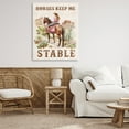thumbnail image 3 of Stupell Industries Horses Keep Me Stable People Painting Wrapped Canvas Art Print Wall Art, 36 x 48, 3 of 8