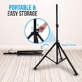 thumbnail image 3 of PYLE PSTND25 - 6 FT. Universal Tripod Speaker Stand Mount, Height Adjustable, 3 of 7