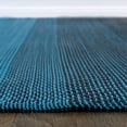 thumbnail image 3 of World Rug Gallery Contemporary Stripe Shade Reversible Recycled Plastic Outdoor Picnic Mat, Camping Rug, RV Rug - BLUE 3'3"x5', 3 of 9