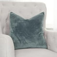 thumbnail image 5 of Rizzy Home 22" x 22" Poly Filled Pillow with Cotton Canvas Cover-Teal, 5 of 5