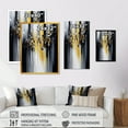 thumbnail image 4 of Designart Abstract Geometric Black And Yellow III Canvas Wall Art, 4 of 5
