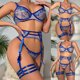 thumbnail image 2 of Ladies Cute Girl Solid Erotic LingerieBackless Tight-fitting Deep V Traje erótico Fridja nalpqowj41987, 2 of 9