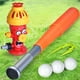 thumbnail image 5 of Juego de juguetes T-Ball con rociador de agua contra incendios, juego acuático al aire libre de verano, incluye 1 bate de béisbol y 3 pelotas, 5 of 6