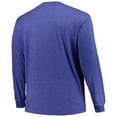 thumbnail image 3 of Men's Profile  Heather Royal New York Giants Big & Tall Throwback Long Sleeve T-Shirt, 3 of 3
