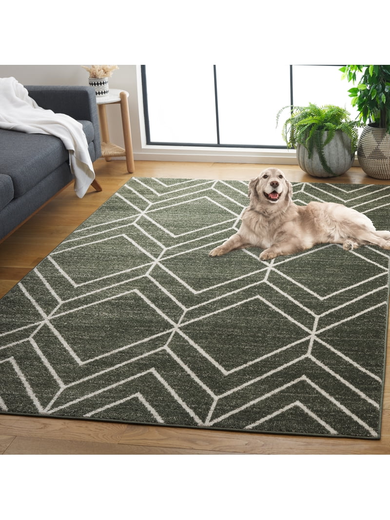 SAFAVIEH Adirondack Caitriona Geometric Squares Area Rug, Dark