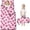 Butterfly and Glitter Pink Pattern, variant on Colorful Butterfly Pattern Teens Toddler Nap Mat with Pillow, Sleeping Mat Bag for Preschool Daycare 59"x22"