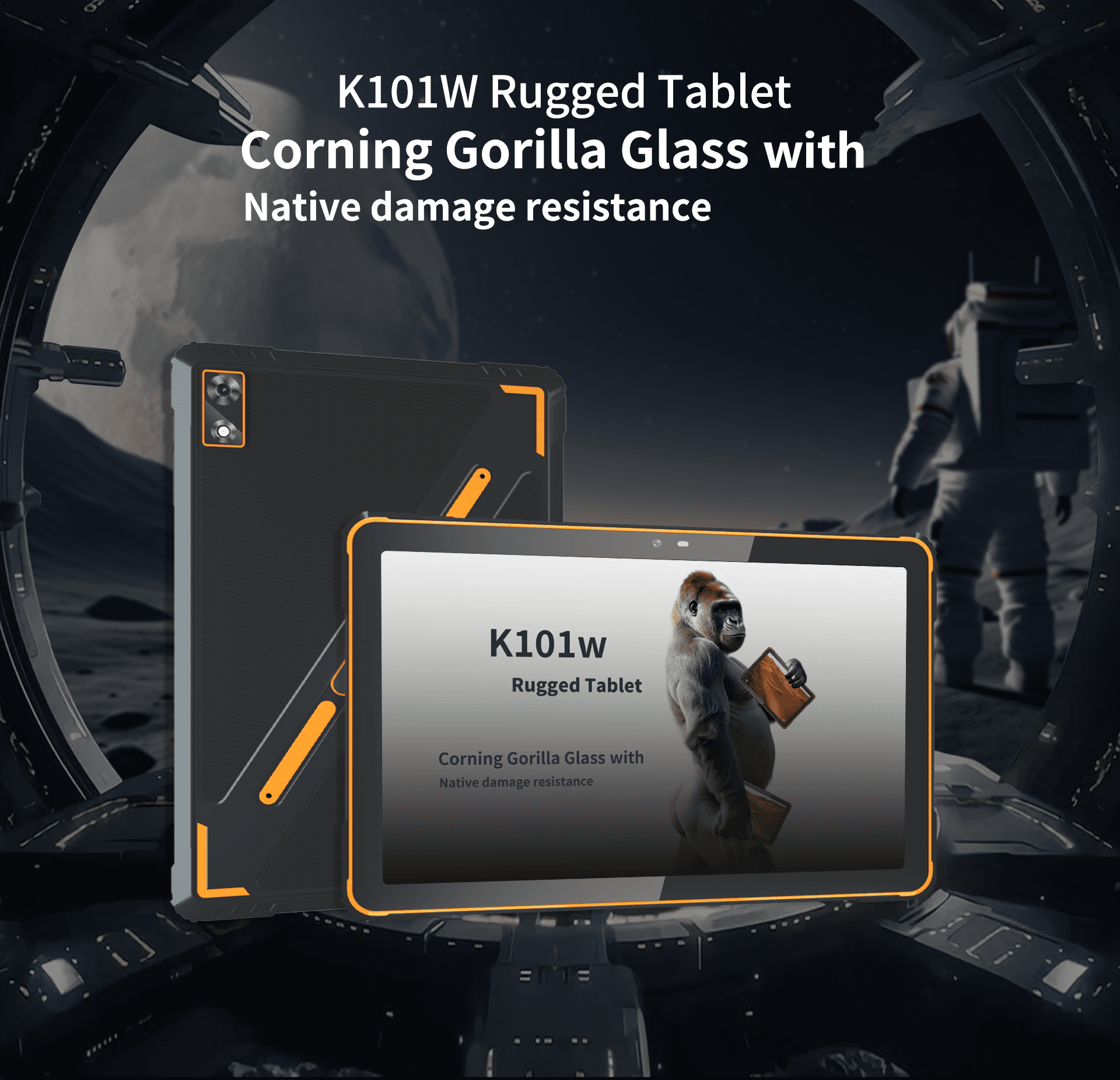 AOZORA K101w Android Rugged Tablet 10.1-inch 7000mAh Octa Core CPU IP68 Dual Speakers Wi-Fi Tablet