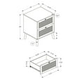 thumbnail image 4 of Monarch Specialties Accent Table, Side Table, End, Bedroom, Living Room, Nightstand, Storage Drawer, Walnut Laminate, Modern, Contemporary, 4 of 8