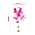 thumbnail image 2 of destyer Small Bell Hanging Christmas Tree Plastic Chirtmas Small Bell Pendant for Home Decor, Pink, 2 of 7