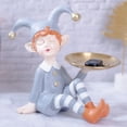 thumbnail image 2 of Cute Clown Statue with Tray, Tabletop D&eacute;cor, Key Organizer, Table Organizer, 2 of 6