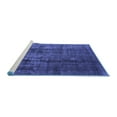 thumbnail image 2 of Ahgly Company Machine Washable Indoor Rectangle Oriental Blue Industrial Area Rugs, 3' x 5', 2 of 4