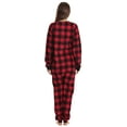 thumbnail image 3 of Just Love Printed Flannel Adult Onesie / Pajamas (Buffalo Plaid - Red Black, Small), 3 of 3