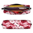 thumbnail image 2 of Yiaed Rose Print Leather Pencil Case - Leather Pen Pencil Holder - Elegant & Practical Pencil Pouch for Work & Office, 2 of 7