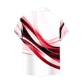 thumbnail image 4 of Men's Lightweight Short Sleeve Button-Down Shirt with Turn-Down Collar, Flowing Casual Print Top for Summer Outdoor Wear, 4 of 4