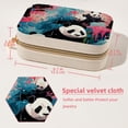 thumbnail image 5 of Panda Velvet Portable Jewelry Organizer Box with Removable Compartment - Earring Holder and Gift Jewelry Box, 5 of 7