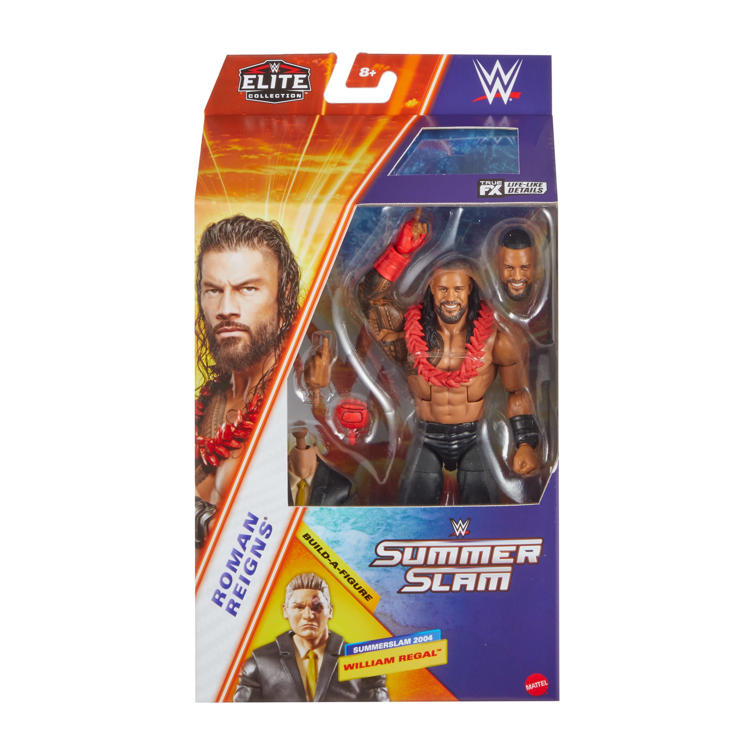 WWE Elite Collection Premium Live Event Roman Reigns Action Figure Set, SummerSlam Collectible
