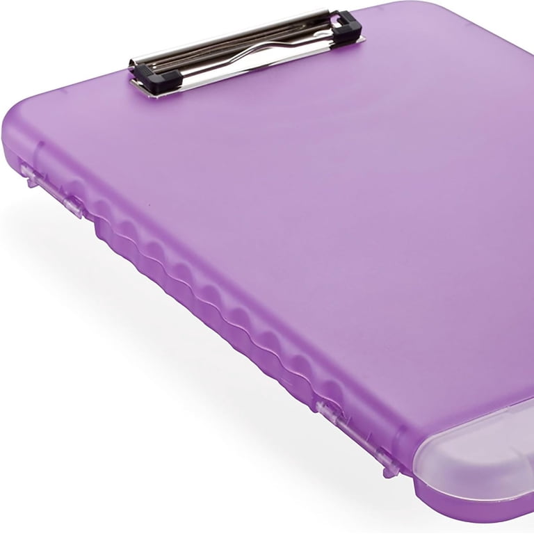 OfficeMate Slim Clipboard Storage Box, Purple photo 4