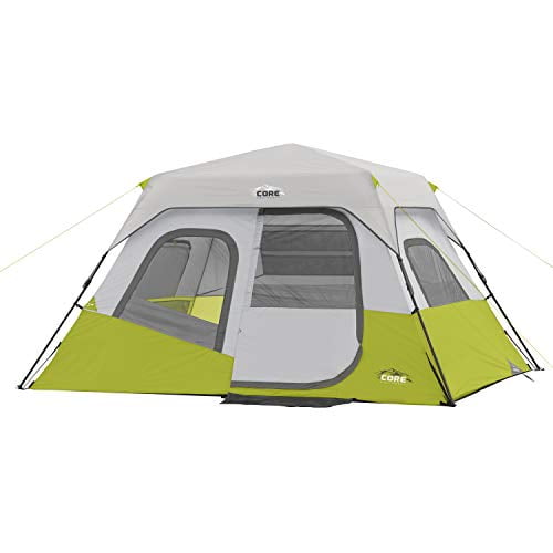 het einde Arabisch Buitenboordmotor CORE 6 Person Instant Cabin Tent with Wall Organizer (Gray) - Walmart.com