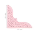 thumbnail image 2 of FONDOTIN 4Pcs Pink PU Decorative Corner Protectors Lightweight Book Edges Cover for Albums, 2 of 6