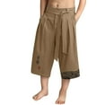 thumbnail image 2 of XQYLOS Childrens Japanese Traditional Asian Clothes Pants Casual Loose Style Linen Shorts Comfortable Lightweight Breathable Outfit, 2 of 4