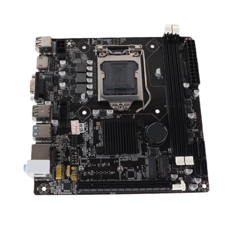 NFTIGB LGA 1155 Motherboard for Intel DDR3 Mini ITX Dual Network SATA2.0 PCIe 16X VGA HD Output WiFi NVME Desktop PC Replacement Board 8.66 inches / 22 cm