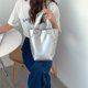 thumbnail image 2 of Bolso de mano de moda de alta gama Sense Bright, bolso de viaje de gran capacidad, bolso de cubo de PU suave, 2 of 6