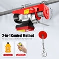 thumbnail image 3 of 440lbs/550lbs Electric Hoist, 110v Portable Electric Lift, Electric Winch W/Remote Control & Single/Double Slings for Lifting in Factories, Warehouses, Construction Site, Mine Filed (440Lbs), 3 of 15