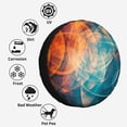 thumbnail image 4 of Colorful Abstract Painting Polyester Universal Spare Wheel Tire Cover Custom Tire-Covers for Trailer RV SUV Truck Camper, 4 of 5