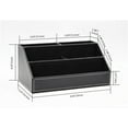 thumbnail image 2 of Organizador de escritorio elegante, soporte de control remoto de cuero sintético para oficina y hogar, solución de almacenamiento multifuncional con diseño de lujo, regalo ideal para hombres,, 2 of 8