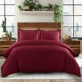 thumbnail image 2 of 700 TC 100% Egyptian Cotton Duvet set Zipper Closur Ultra Soft Durable and Fade Resistant Color Burgundy Solid size King, 2 of 2