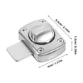 thumbnail image 2 of 1Pc Door Bolts Latch Home Sliding Furniture Door Lock Useful Gate Safety Lock (Silver), 2 of 7