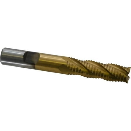 

Value Collection 1/2 Diam Coarse Pitch 1-5/8 LOC 4 Flute Cobalt Roughing Square End Mill TiN Finish 3-5/8 OAL 1/2 Shank Diam Single End
