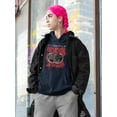 thumbnail image 2 of Destroyed World Techno Style Hoodie Women -Image by Shutterstock, Female 4X-Large, 2 of 4
