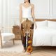 thumbnail image 4 of Balery Vintage Sunflower Cow Pantalones de pijama para mujer, pijamas ultraligeros, pantalones de estar por casa-Small, 4 of 6