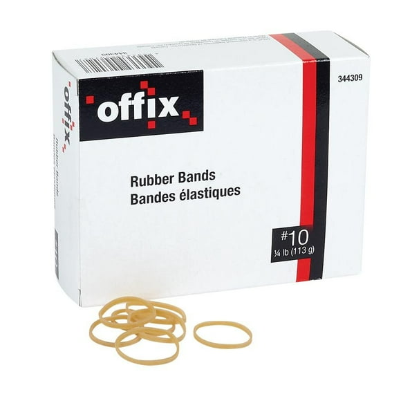 Offix 344416RB41546NP Elastic Rubber Bands 1/16" x 6" #6 Th 1/4 lb (113g) - (Pack of 1)