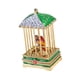 thumbnail image 5 of Figura de jaula de pájaro, joyero, coleccionable, artesanía, adorno, decoración, recuerdo Verde, 5 of 9