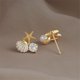 thumbnail image 5 of 1 par de pendientes femeninos de aleación de Zinc, pendientes de tuerca, accesorio de joyería de cumpleaños, boda, compromiso, fiesta, trabajo Ropa, zapatos y accesorios Miscelánea Oro Blanco Minnieouse  AP011380-01, 5 of 6