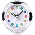 thumbnail image 1 of Children's Alarm Clock Analog Boy Girl Alarm Clock Battery Operated Alarm Football Shape Silent Non-Ticking Luminous Snooze Rising Sound Alarm Bedside Alarm Clock (Black) Zhivalor GX-153-2, 1 of 1