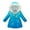 Blue, variant on GPAECEAD Girl's Long Winter Warm Parka Sherpa Trimmed Collar Puffer Ski Jacket Coat Black