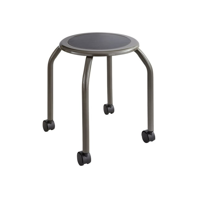 Safco Diesel Trolley - Tabouret - Rond - Acier - Transparent