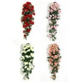 thumbnail image 3 of Clearance!Fake Rose Garland, 35.4” Artificial Vines Flowers Hanging Silk Rose Vine Wedding Home Office Arch Arrangement Decoration, 3 of 6