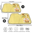 thumbnail image 3 of Uemuo Sunflower Gnomes 3 Pattern Accordion Car Windshield Sun Shade, Foldable Reflective Sun Visor for Car, Reflector Windshield Sunshade-Medium, 3 of 7