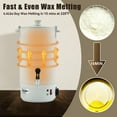 thumbnail image 5 of TCFUNDY Wax Melter for Candle & Soap Making, 10L Extra Large Electric Wax Melting Pot with Easy Pour Spout & Adjustable Temperature, Suitable for Candles, Soaps, Creams, Lip Balms, and More, White, 5 of 11
