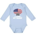 thumbnail image 3 of Inktastic I Love My Daddy Military Son Daughter Boys or Girls Long Sleeve Baby Bodysuit, 3 of 5