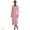 Compass Red Pressed Flower, variant on Women's Plus Size Cotton Long Sleeve Midcalf Nightgown