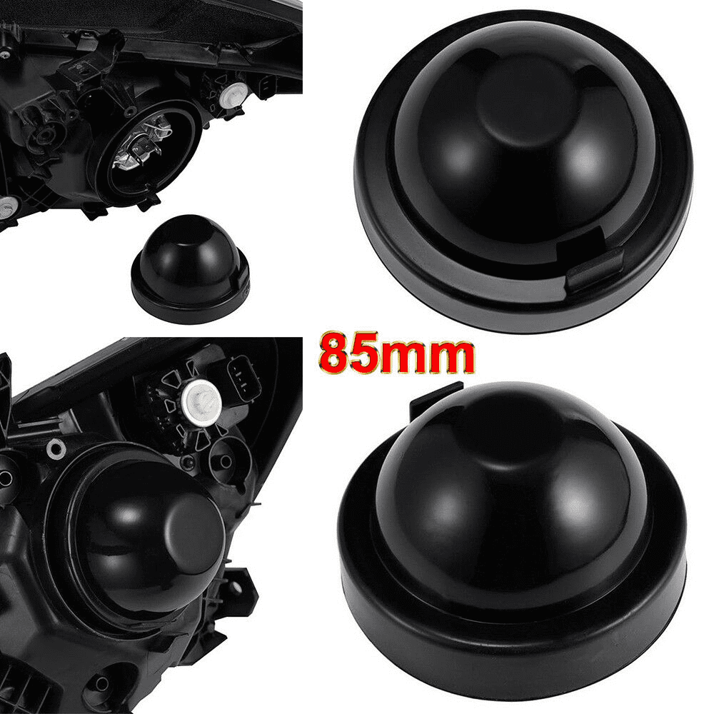 2pcs 85mm Rubber Headlight Housing Extended Dust Cover Boot Cap For 2015-17 F150 