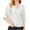 White, variant on Dvkptbk Women's Sequin Tops Sparkly V-Neck Outfits Split 3/4 Sleeve Wrap Peplum Top Party Club Night Out Cocktail Shirts Sparkle Shimmer Tanks Tops