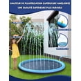 thumbnail image 2 of Water Jet Mat, 170Cm Pvc Water Spray Mat, Non-Slip Splash Pad, Outdoor Water Play for Children In Garden, Summer, 2 of 5