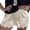 Beige*, variant on Women Silk Lace Shorts Lace Trim Satin Pettipants Elastic Waist Flowy Mini Shorts Lounge Culotte Slip Beige*
